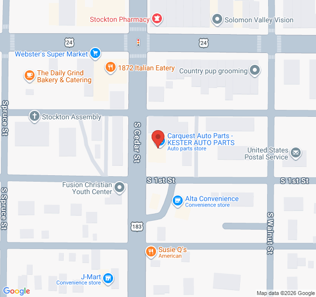 Zoomed Map View